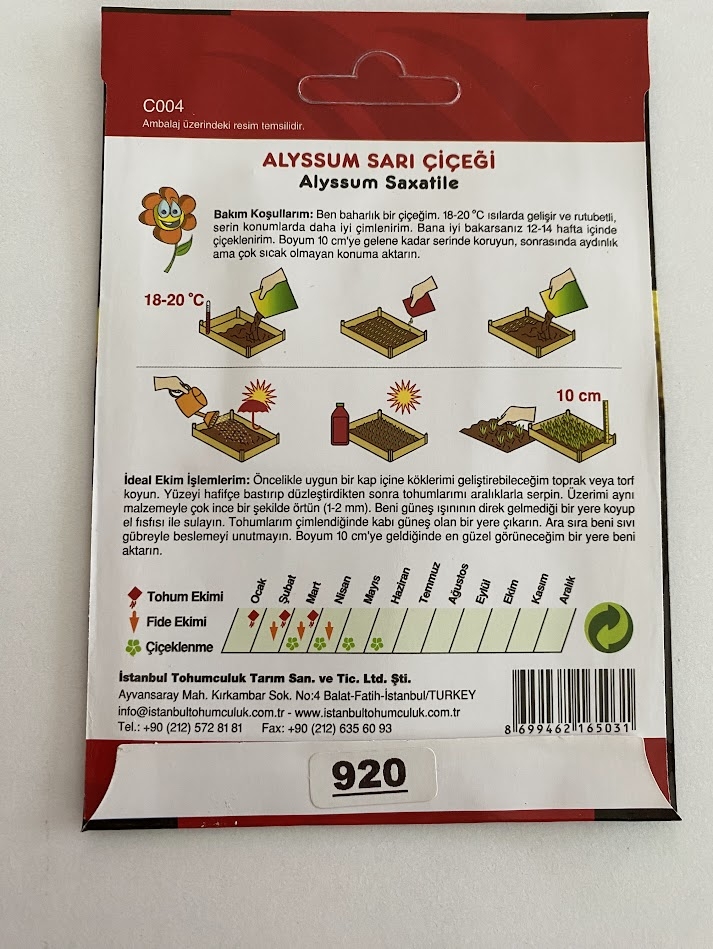 ALYSSUM%20(%20ÇOKLU%20TOHUM%20)%20-%20250%20Tohum%20-%20SARI%20Renk